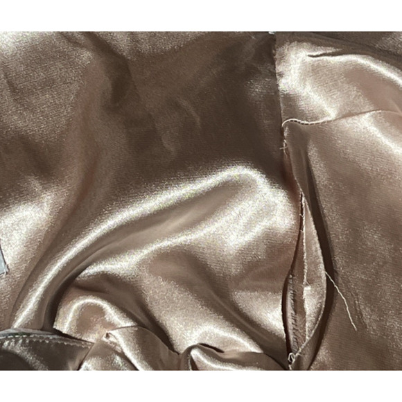 Joanna August Chiffon Maxi Wrap Gown M Pink Floral Flowy Dress Bridal Formal - Picture 8 of 10